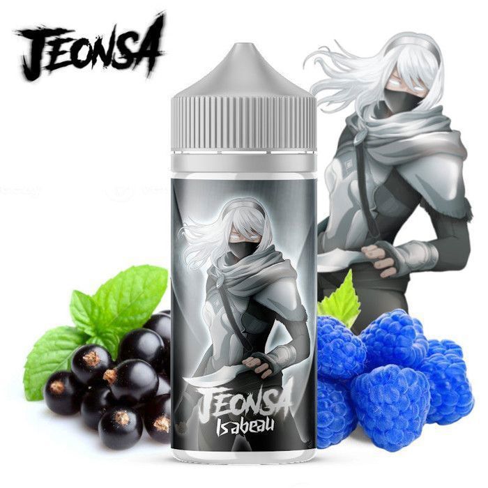Liquido per sigaretta elettronica Jeonsa Isabeau (Ribes nero, Lampone blu, Freschezza) 100 ml + 4 booster di nicotina
