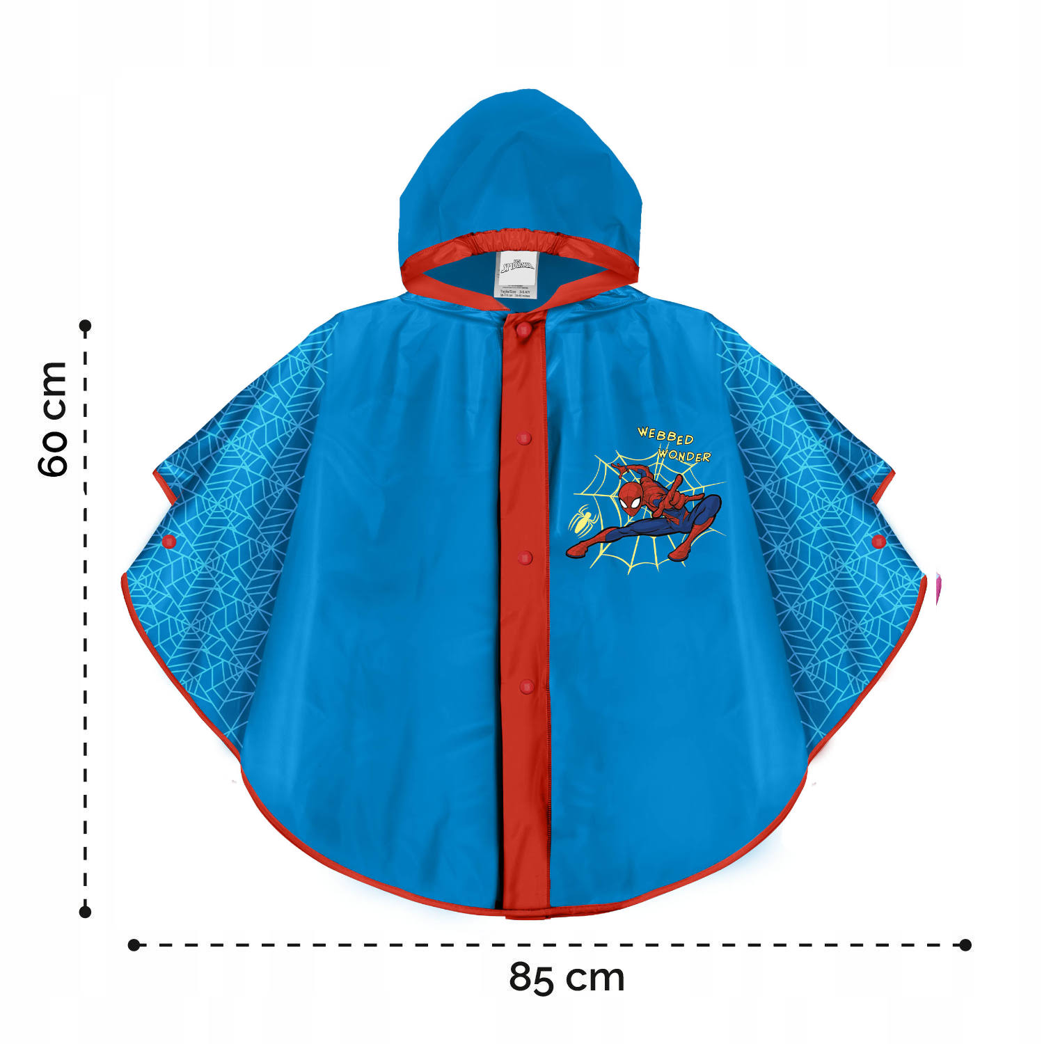  Poncho Chubasquero Spider-Man 3-6 Jahre