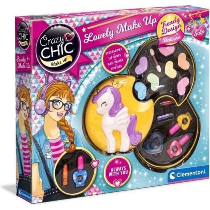 Clementoni - 18643 - Paleta de maquillaje Unicornio (A2x3)