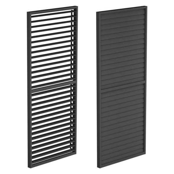 Panel Żaluzjowy Aluminiowy Nordvic Skyline 90 x 238 cm Antracytowy