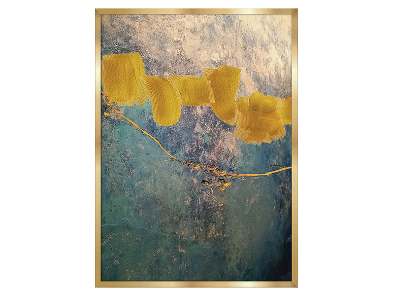 Obraz Gold Cyan 3 50x70 cm