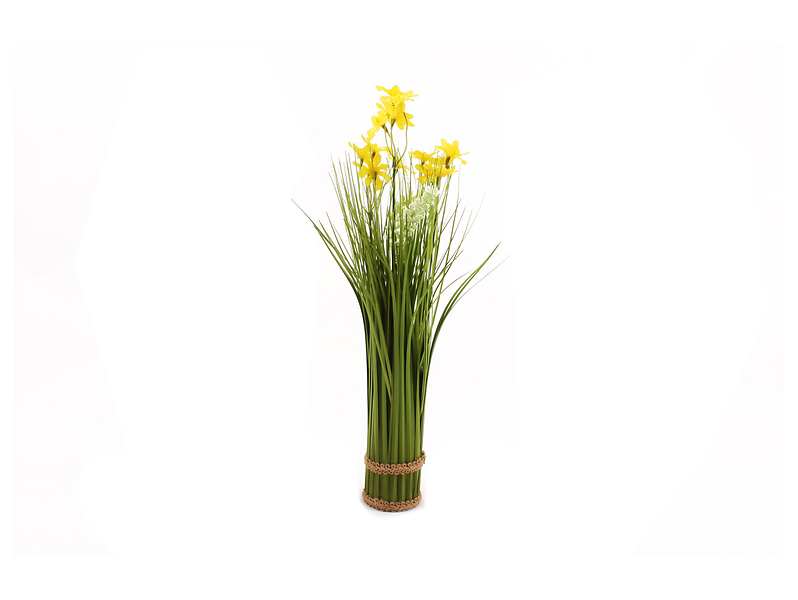 Sztuczna trawa dekoracyjna z kwiatami mix wzorów 45 cm