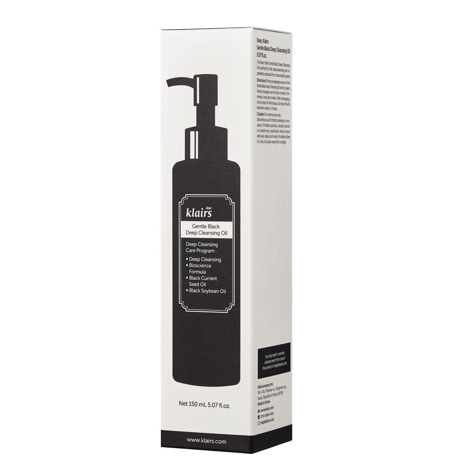 Dear Klairs Gentle Black Tiefenreinigungsöl