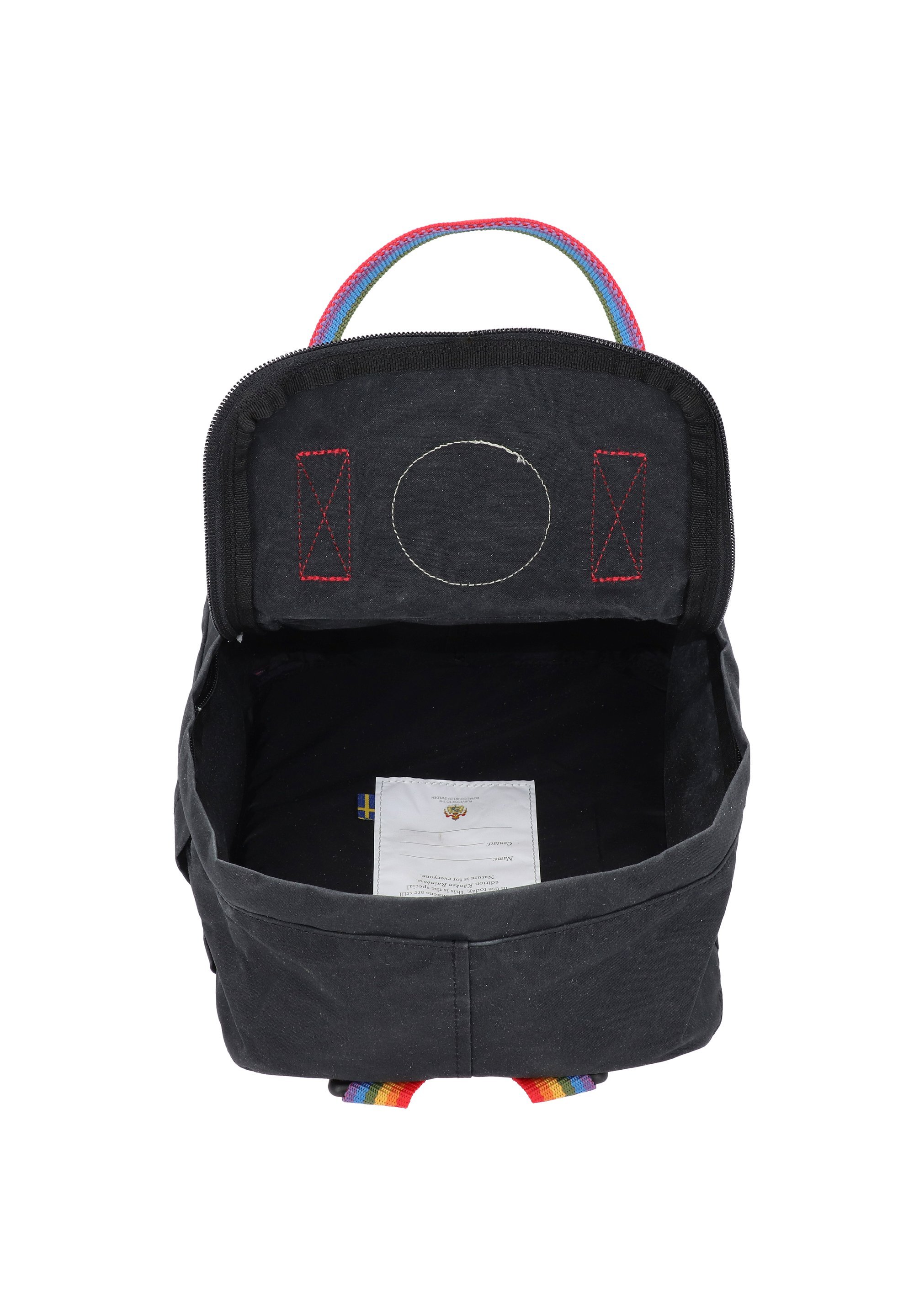 Fjällräven KÅNKEN RAINBOW MINI - Mochila - preto/arco-íris