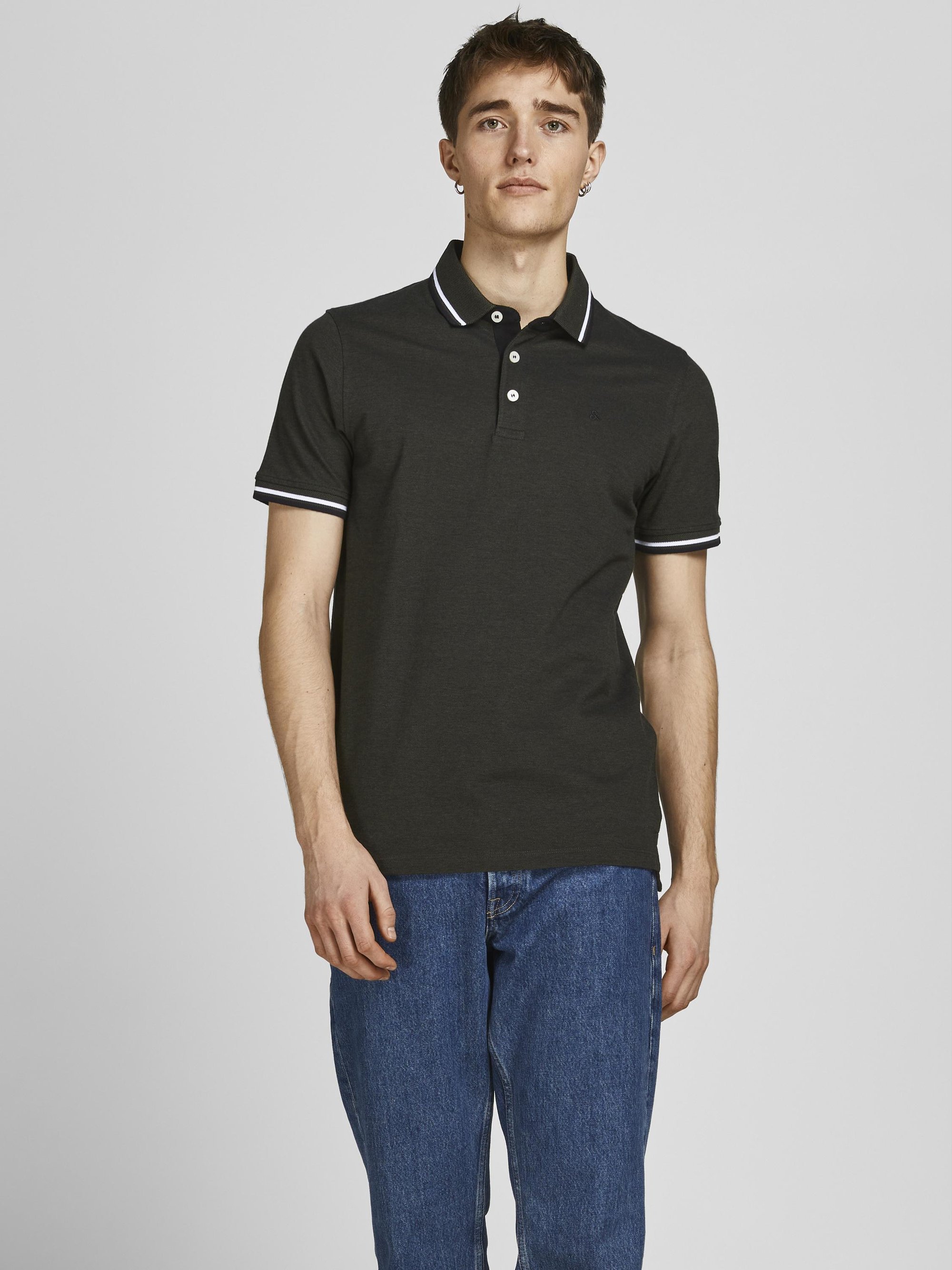 Jack & Jones JJEPAULOS 2 PACK - Polokošile - black