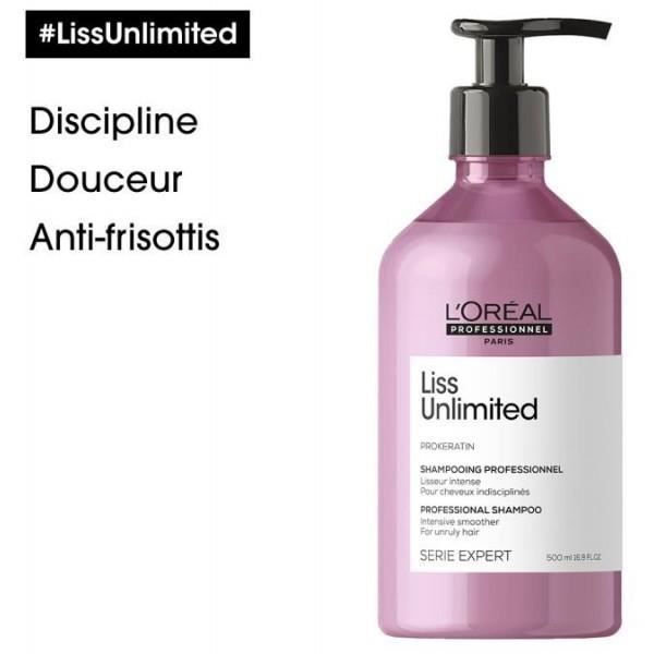 Shampoo de alisamento intenso L'Oréal Professionnel Serie Expert Liss Unlimited 500ml