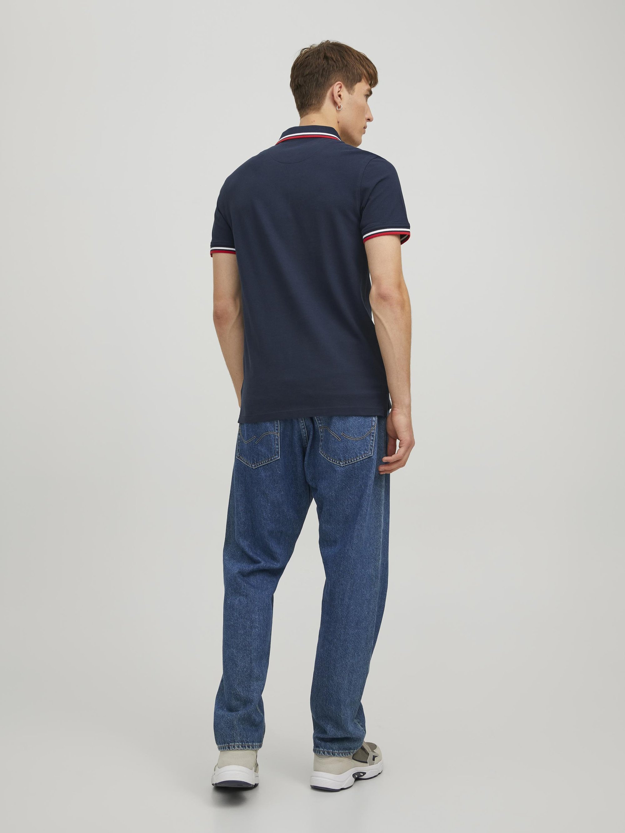 Jack & Jones JJEPAULOS SS NOOS - Poloshirt - marineblauer Blazer