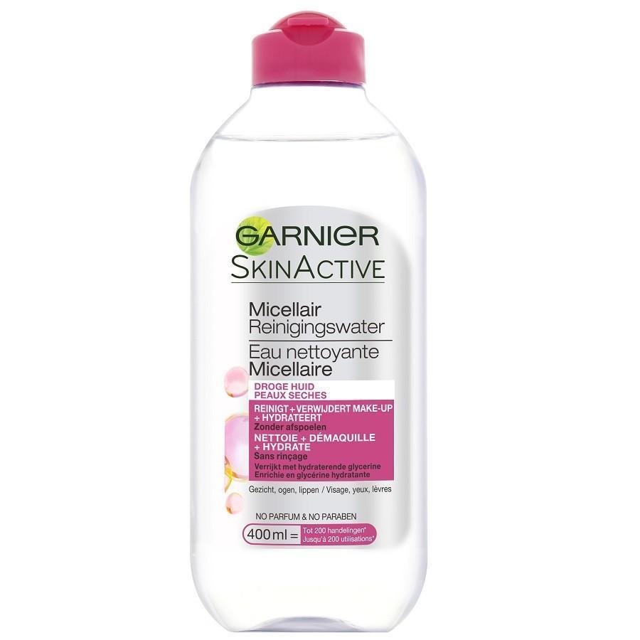 Гарније сет за чишћење лица Мицеларна вода за чишћење за суву кожу - 400 мл
