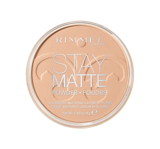 RIMMEL STAY MATTE PUDER MATUJĄCY SILKY BEIGE 005 14G