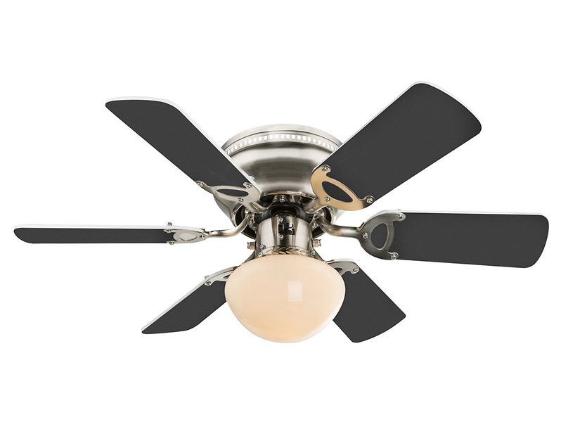 Wentylator/lampa sufitowa Ugo metalowa szara
