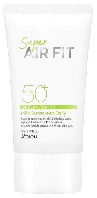 Super Air Fit maigais saules aizsargkrēms ikdienas lietošanai ar SPF 50 Ķermeņa aizsardzība