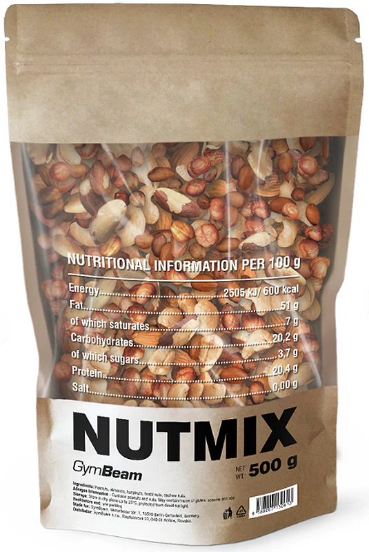 GymBeam Nutmix Prírodná zmes orechov
