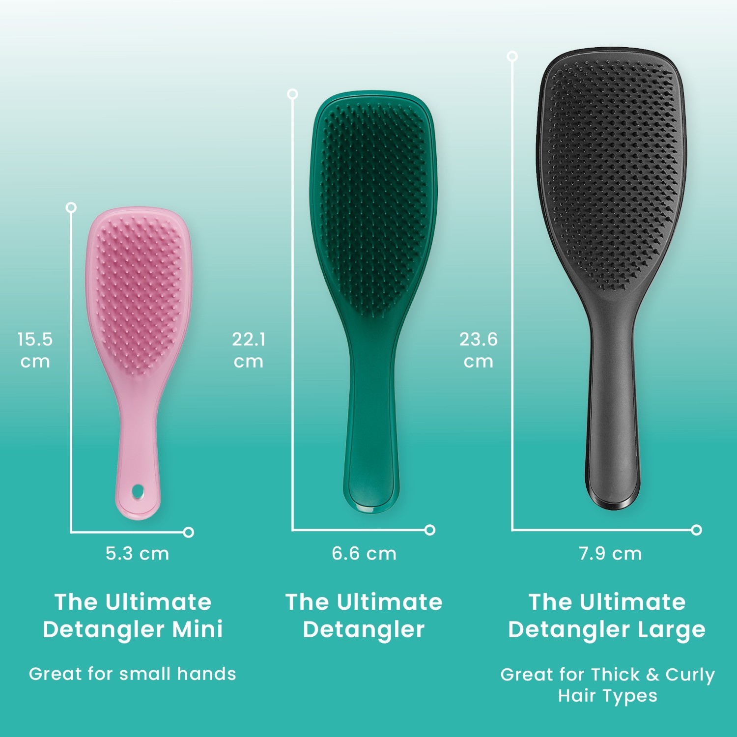 Tangle Teezer četka za mokro raščešljavanje, velika, crna, sjajna - 1 komad