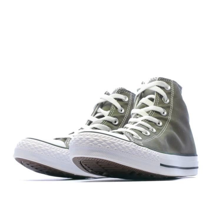 Zapatillas altas Converse All Star, unisex, color gris.