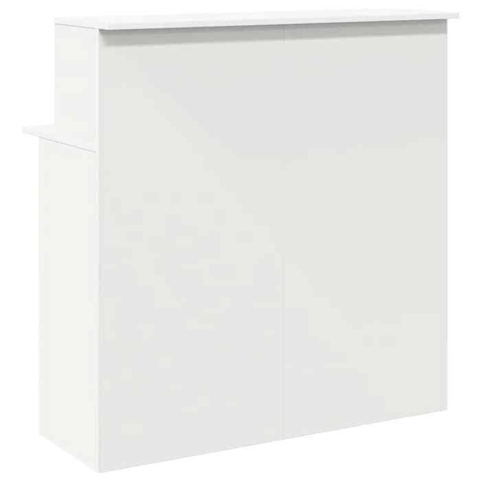 (SOLDE d'été) Bureau de réception - Conception réfléchie - blanc 100 x 50 x 103,5 cm bois d'ingénierie Aspect élégant*1113241