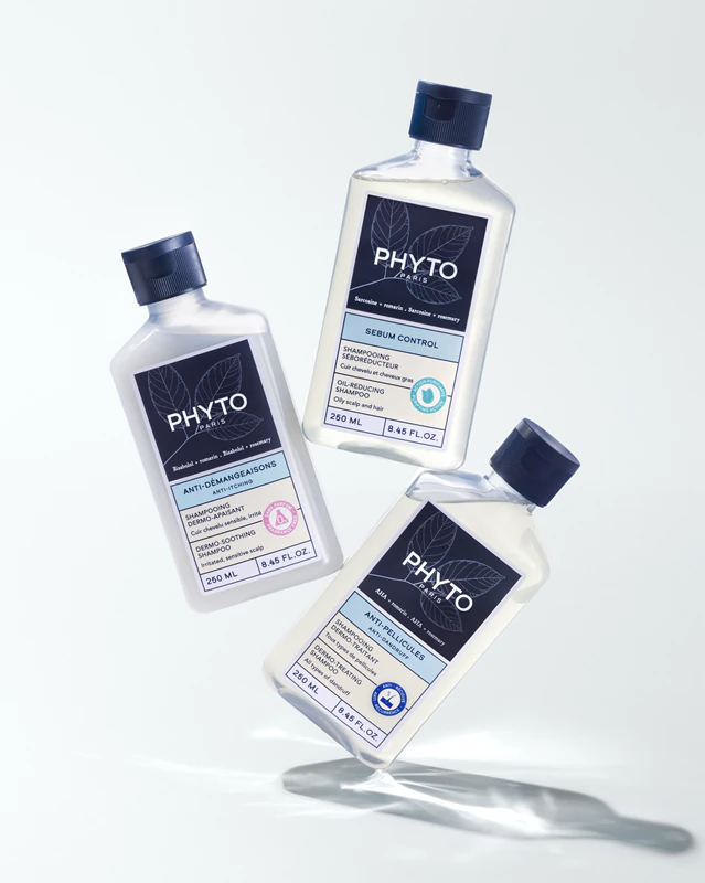Shampoo anti-coceira e dermocalmante Phyto para couro cabeludo irritado