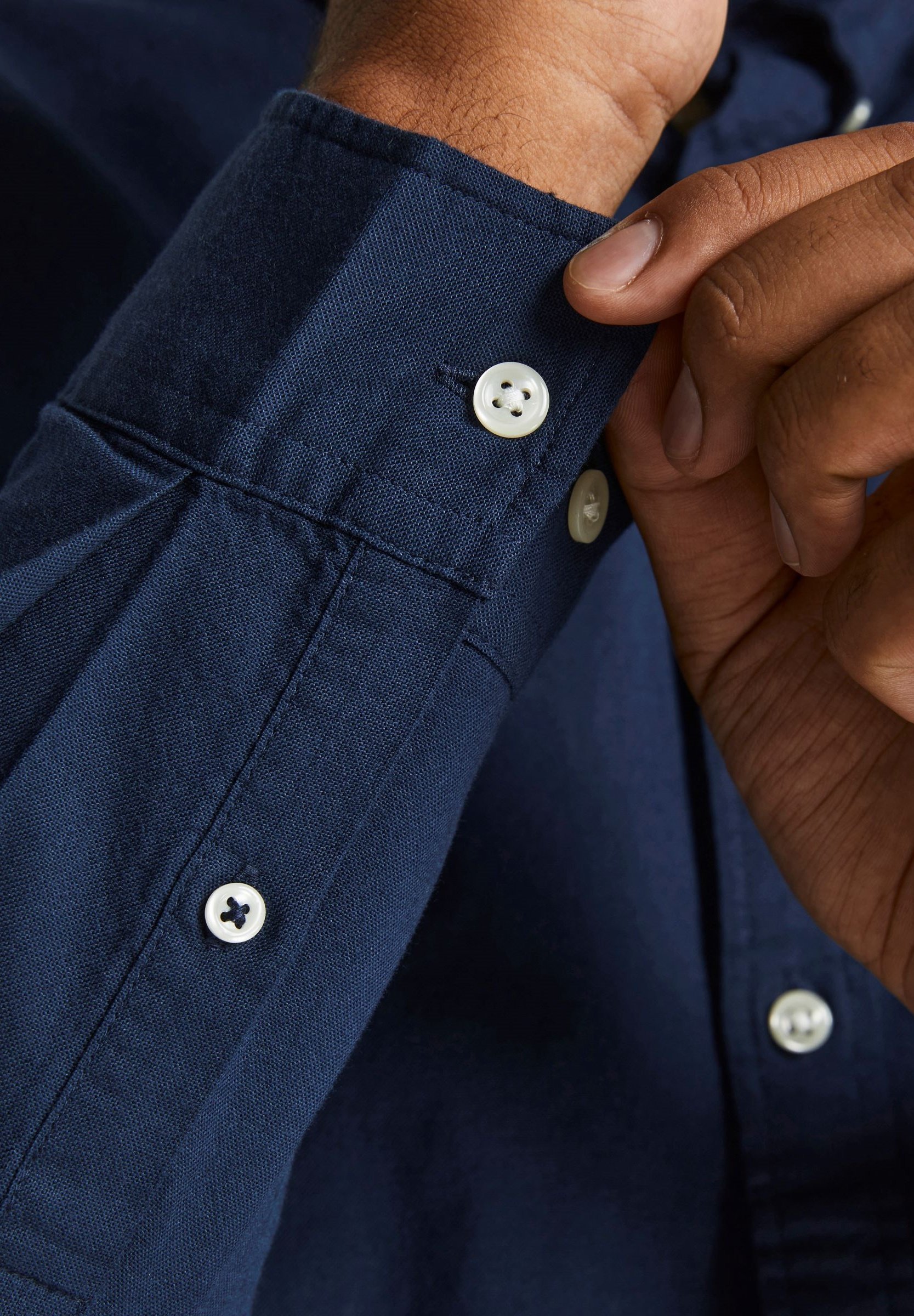 Jack & Jones JJEOXFORD SHIRT - Hemd - marineblauer Blazer