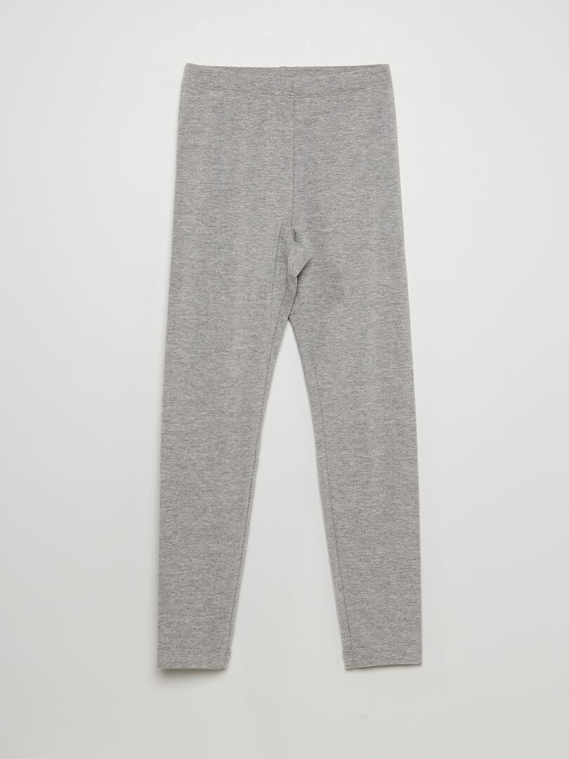 Leggings largos elásticos - Gris claro