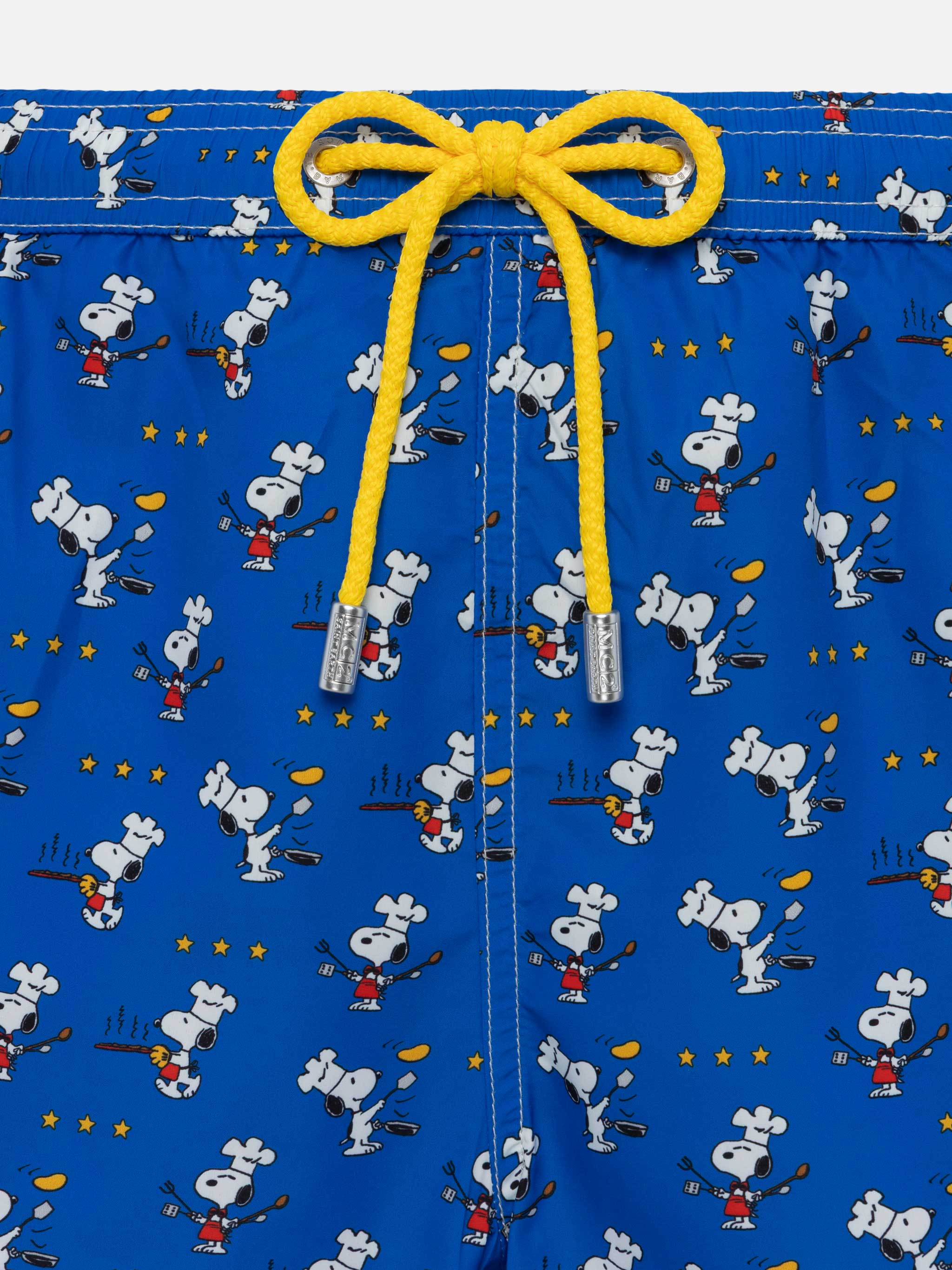Zwempak van lichtgewicht stof met Snoopy chef-print | SNOO