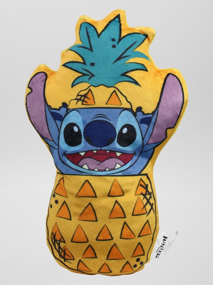 Stitch kussen - GEEL