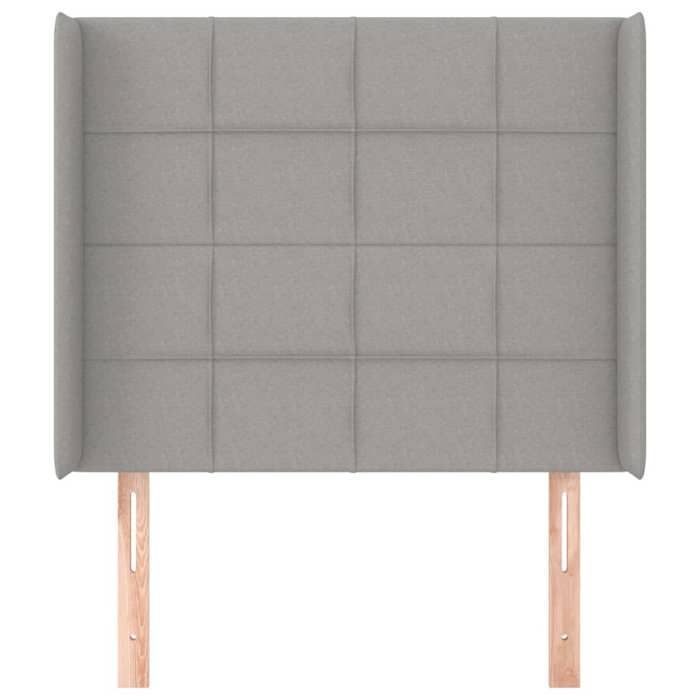 Tête de lit - vidaXL - Gris clair - 103x16x118/128 cm - Tissu durable - Hauteur réglable