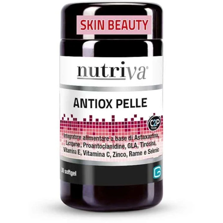 NUTRIVA Nutriva Antiox Skin 30 zachte capsules Voor het behoud van een normale huid