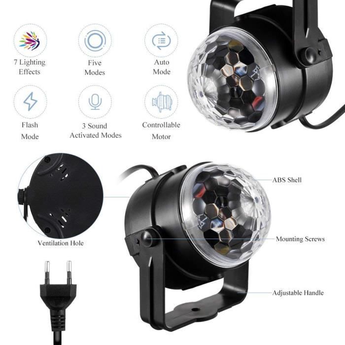 Feestverlichting, podiumlamp, discoprojector, spot-effect, stadionverlichting, afstandsbediening voor feestjes, avondjes uit, bars en verjaardagen.