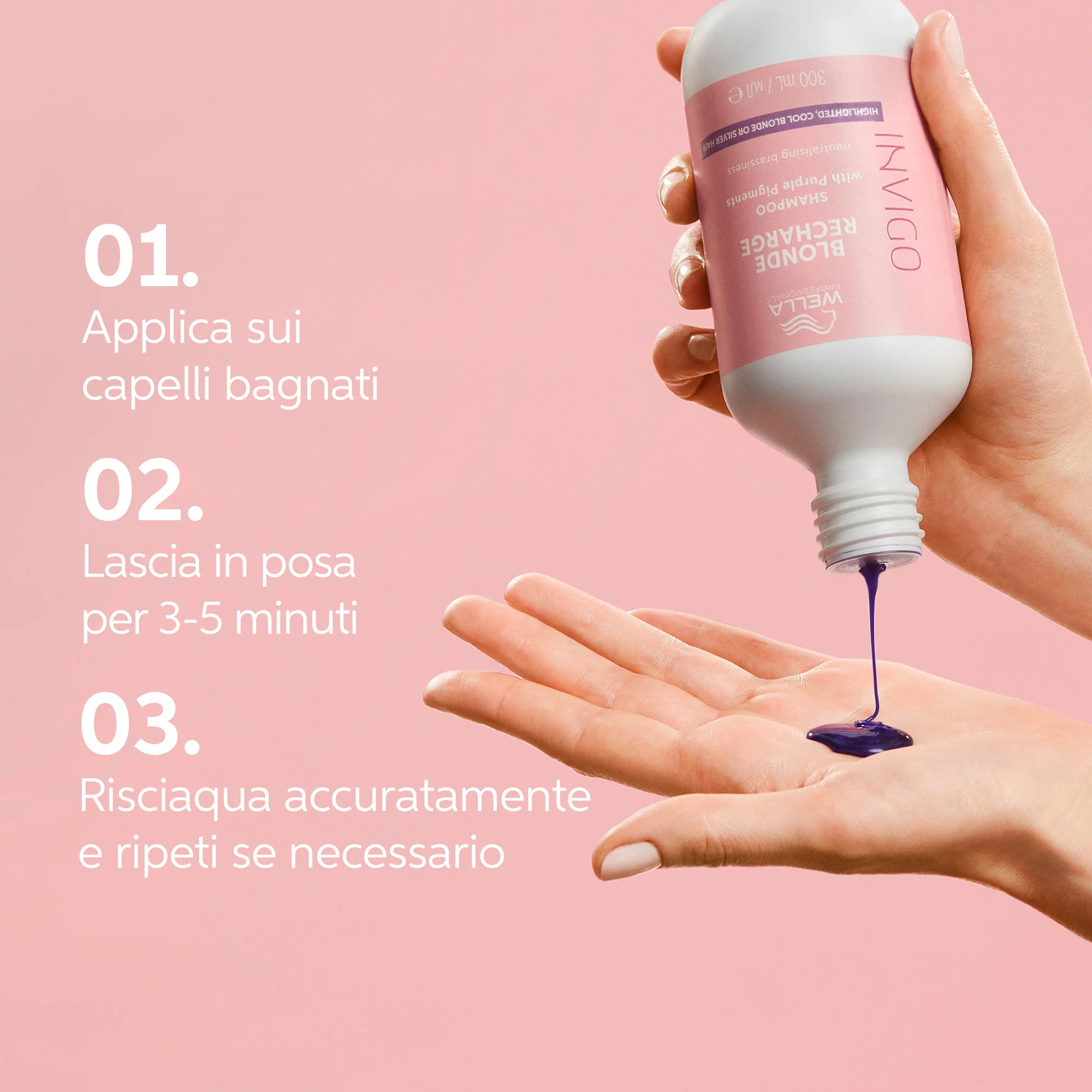 Invigo INVIGO BLONDE RECHARGE Cool Neutralizing Shampo - Shampoo Protezione Colore