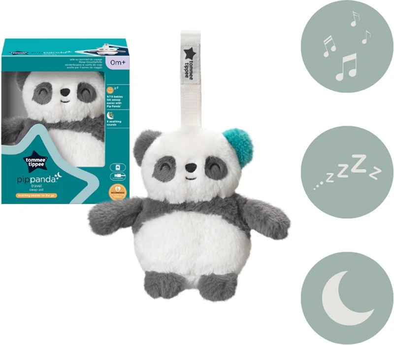 Tommee Tippee Grofriend Pip the Panda kontrasta piekaramā rotaļlieta ar melodiju