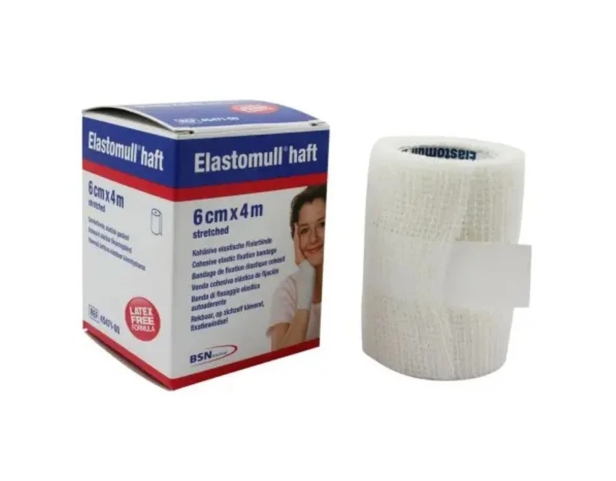 Bande cohésive LEUKOPLAST Elastomull Haft 4m x 6cm Mutua