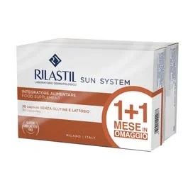 RILASTIL Rilastil Sun System 1+1 Nahrungsergänzungsmittel zur Bräunung (30+30 Kapseln) Antioxidatives Nahrungsergänzungsmittel