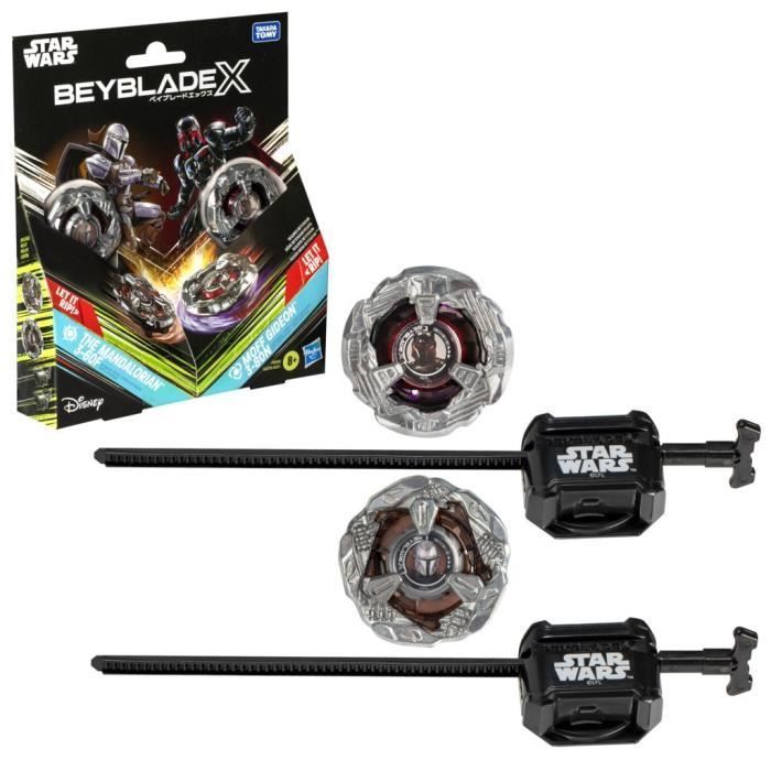 Beyblade X Multipack Spinning Top The Mandalorian 3-60F vs. Moff Gideon 3-80N, Star Wars, Ages 8+