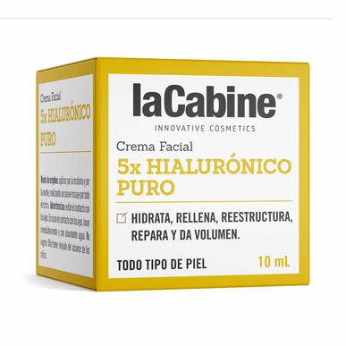 Crema facial laCabine 5 x Crema facial voluminizadora con ácido hialurónico puro 10 ml 10 ml