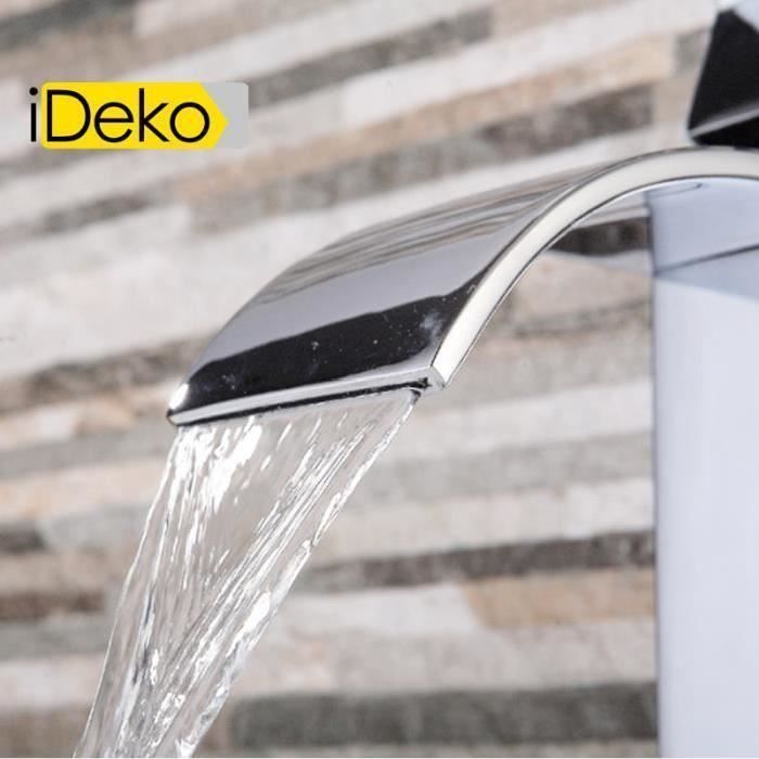 iDeko® Badkamerkraan met waterval-effect en flexibele slang