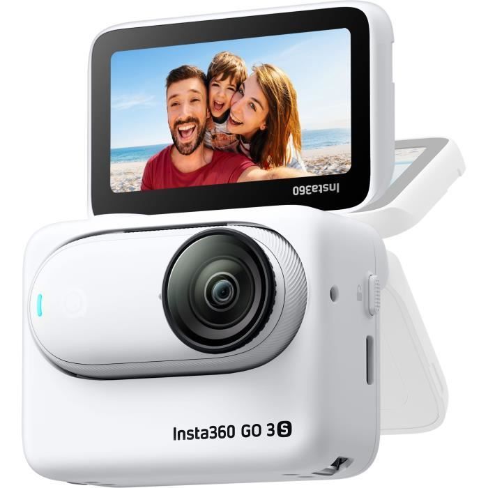 Câmera de ação - INSTA360 - GO 3S - 128 GB - À prova d'água - 4K