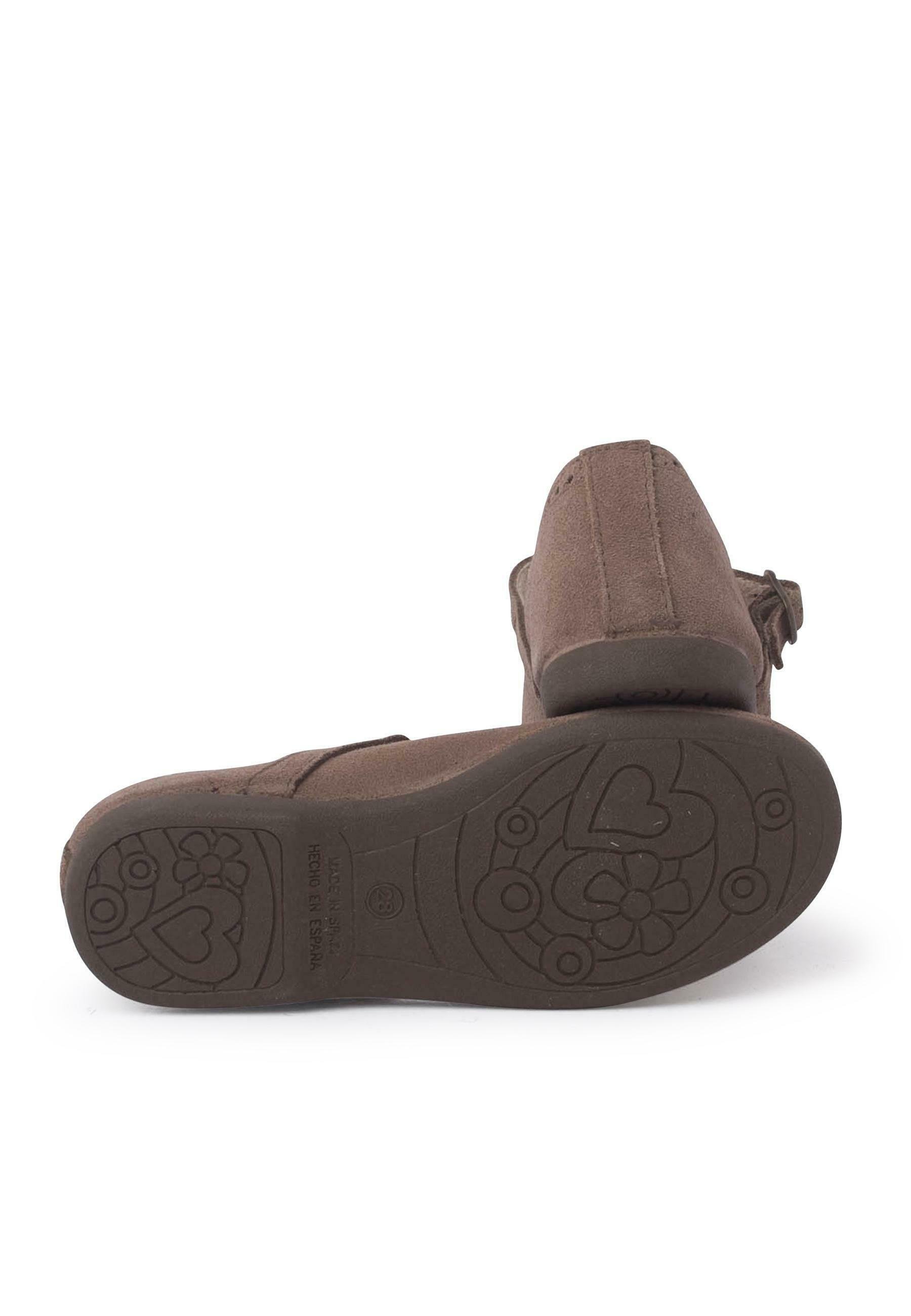 PISAMONAS FINE BUCKLE AND PERFORATED - Dětské boty - taupe