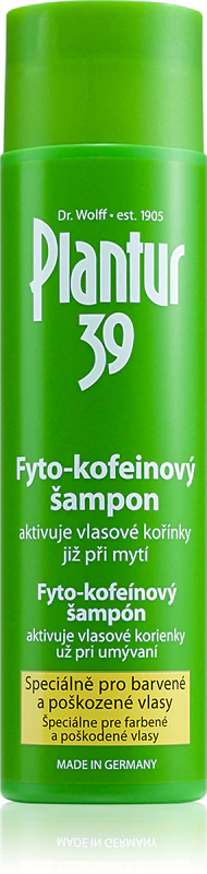 Shampoo Plantur 39 com cafeína para cabelos coloridos e danificados
