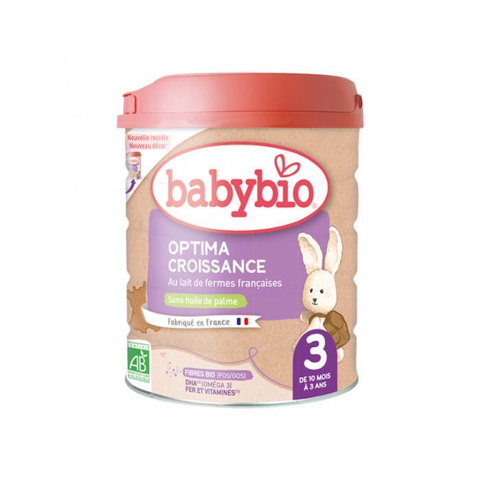 Latte di crescita Babybio Optima 3 Fase 3 800 g