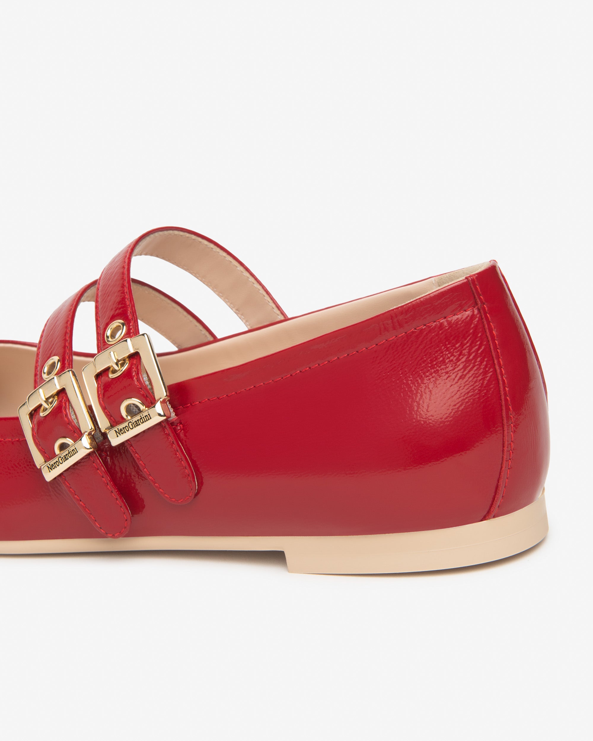  Damen-Ballerinas aus Leder
