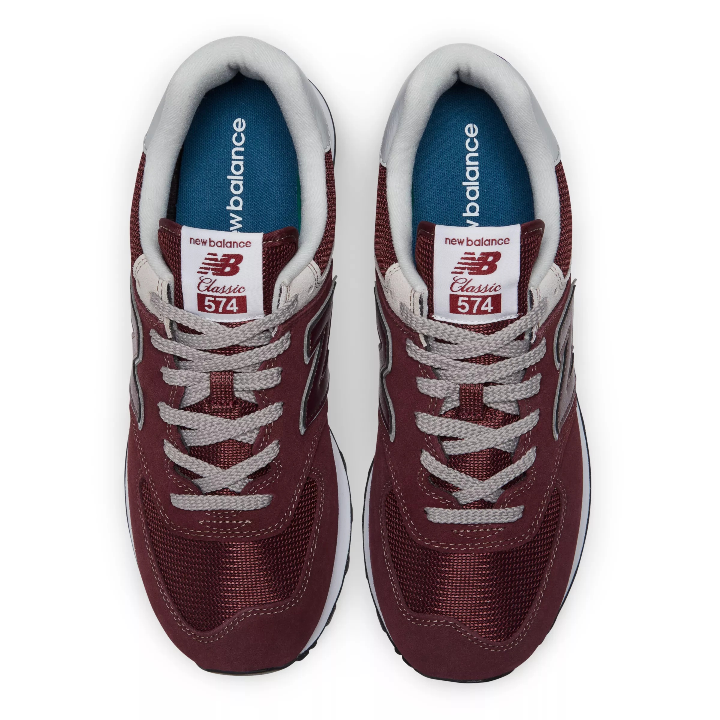 574 Core Burgundy with White
