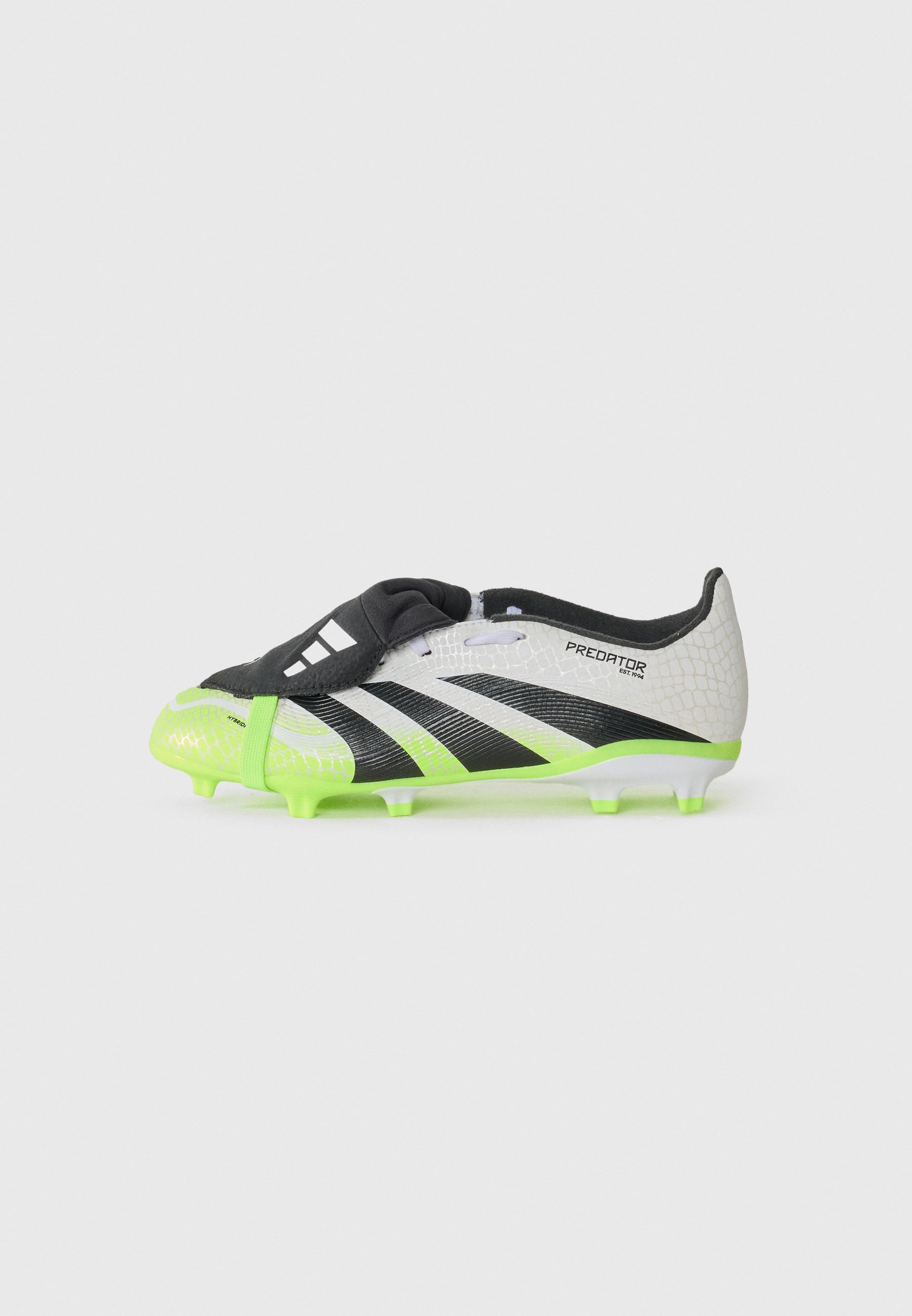 adidas Performance PREDATOR LEAGUE FOLD OVER TONGUE FIRM GROUND/MULTI GROUND KINDEREN UNISEX - Voetbalschoenen voor stevige ondergrond - wit/core black/lucid lemon