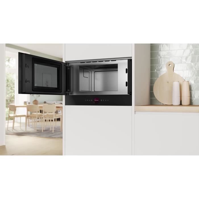 Microondas empotrable individual - BOSCH SER8 - BFL7221B1 - Negro - 21 L - 38,2 x 59,4 x 31,8 cm