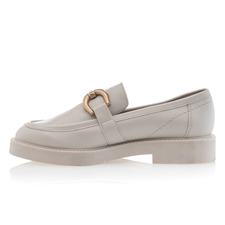 Beige Damen-Loafer/Bootsschuhe