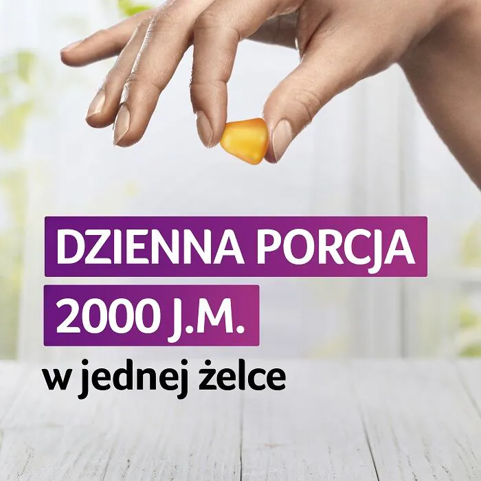 Vigantoletten Max Witamina d# 2000 j.m. Żelki o Smaku Cytrynowym
