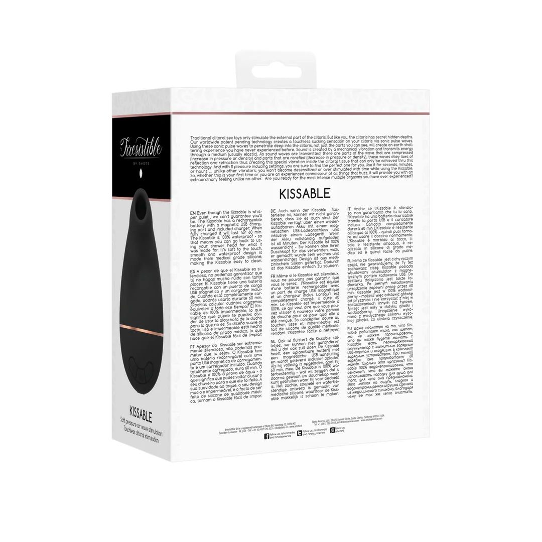 Igračka za sesanje klitorisa Irresistible by Shots Kissable Igračke za sesanje klitorisa