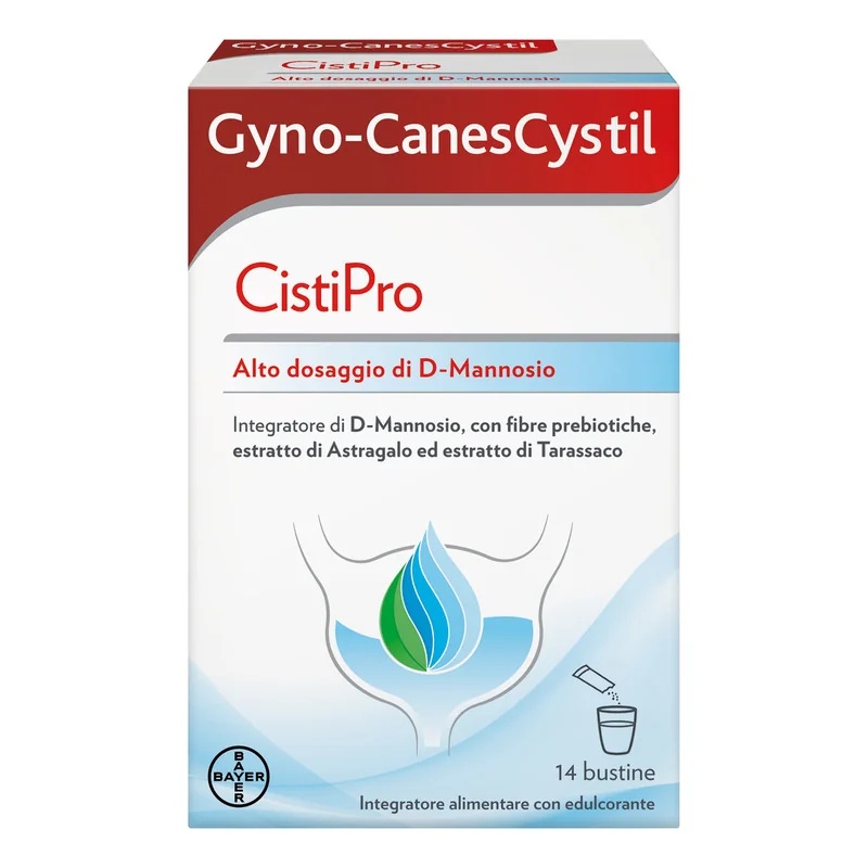 GYNOCANESTEN Gyno-CanesCystil CistiPro 14 sachets Voedingssupplement voor de gezondheid van de urinewegen