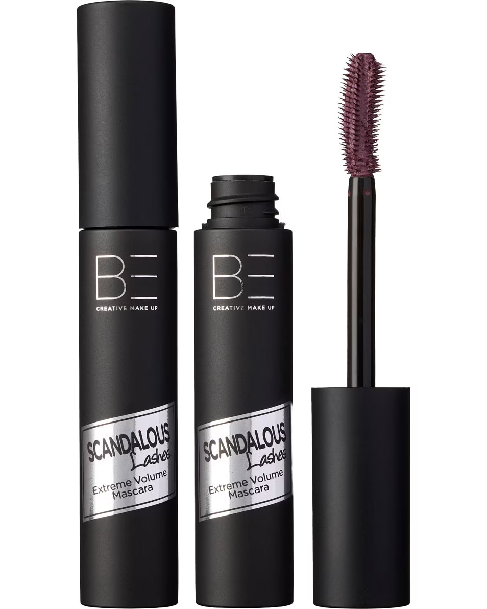 BE CREATIVE MAKE UP Midnight Cherry Collection Scandalous lashes rimel volum extrem Burgundy