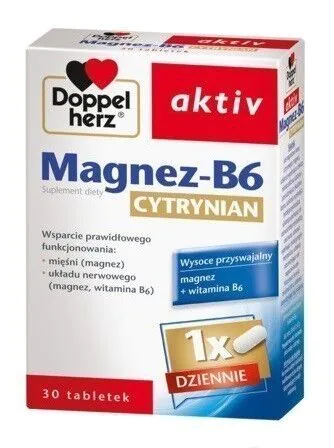 Doppelherz Aktiv Magnez B6 Cytrynian, Tabletki
