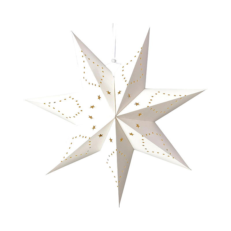 Estrella navideña Light IT de 45 cm, con luz LED, funciona con pilas.