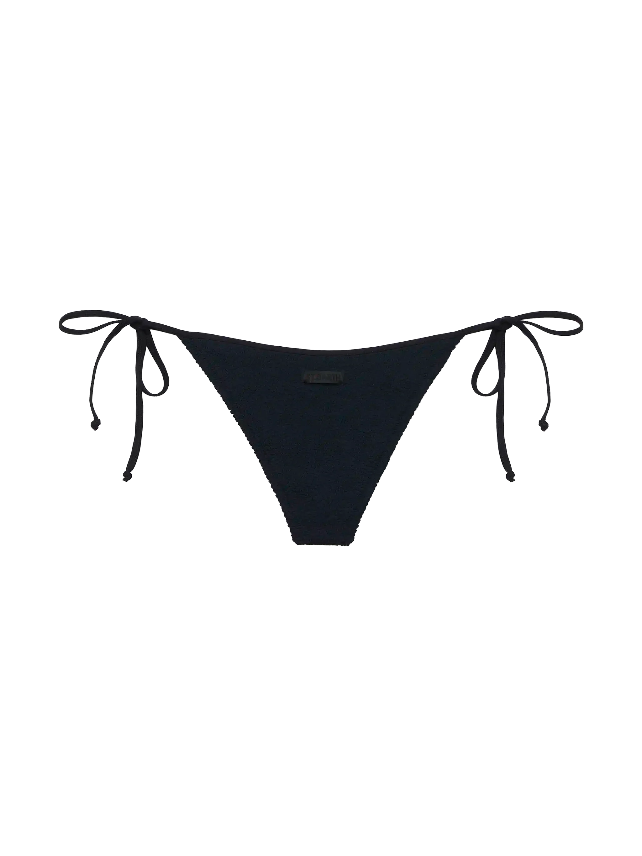 Braguita de baño clásica negra arrugada de Marielle